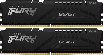  Зображення Пам'ять ПК Kingston DDR5 16GB KIT (8GBx2) 4800 FURY Beast Black 